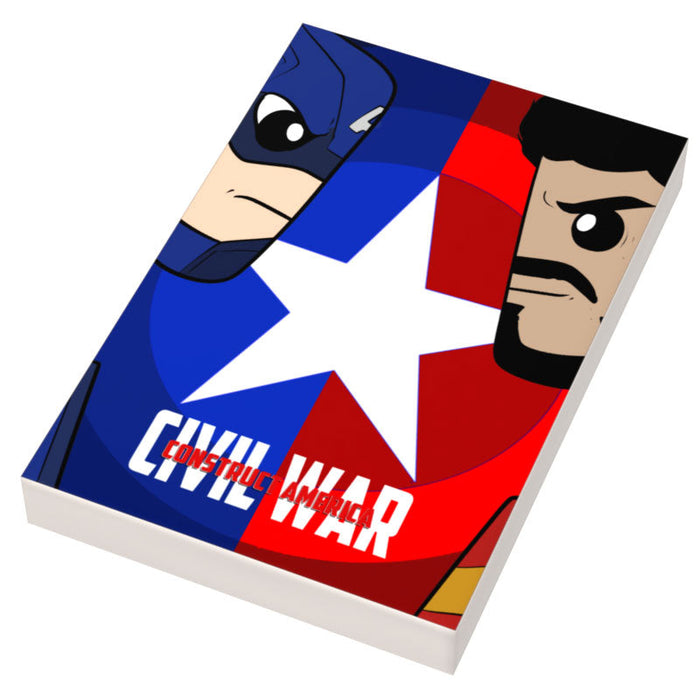 Construct America: Civil War Movie Cover (2x3 Tile) - B3 Customs by B3 Customs