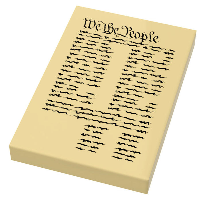 US Constitution Printed 2x3 Tile Document by B3 Customs
