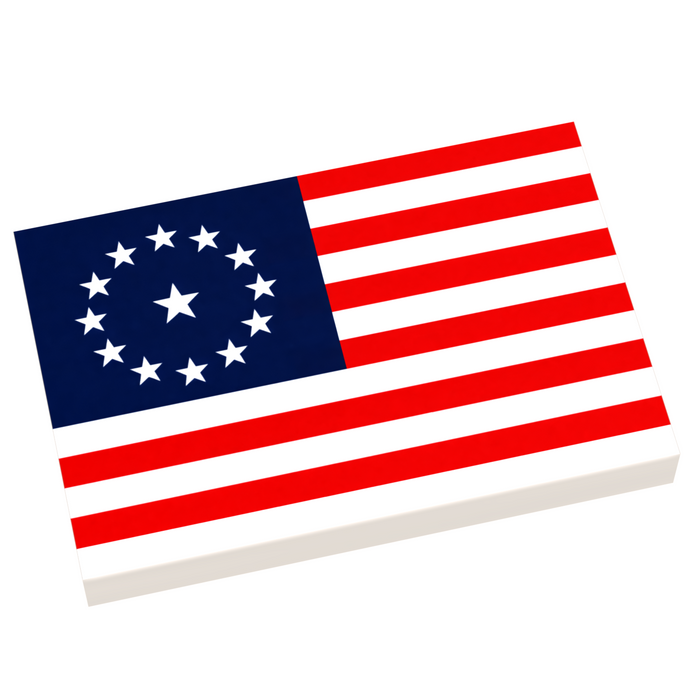 USA Cowpen, 3rd Maryland Regiment Flag (2x3 Tile) by B3 Customs