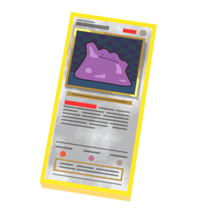 Goo Buddy - Pocketball Card (1x2 Tile) for Minifigs by B3 Customs