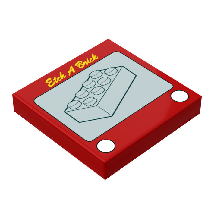 Etch-A-Brick 2x2 Tile by B3 Customs