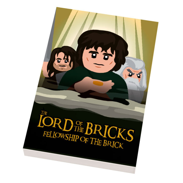 LOTR Lord of the Brick, Fellowship Movie Cover (2x3 Tile) - B3 Customs by B3 Customs