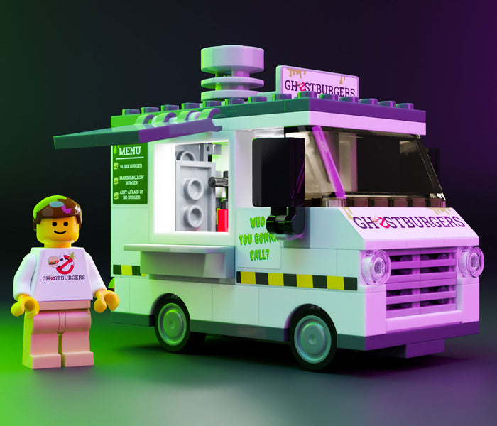 Ghost Burgers Food Truck w/ Minifig by B3 Customs