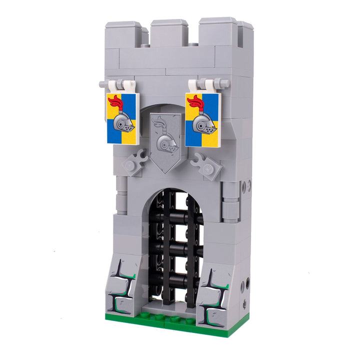 Castle Gate - Custom Castle Modular Building Set made using LEGO parts by B3 Customs