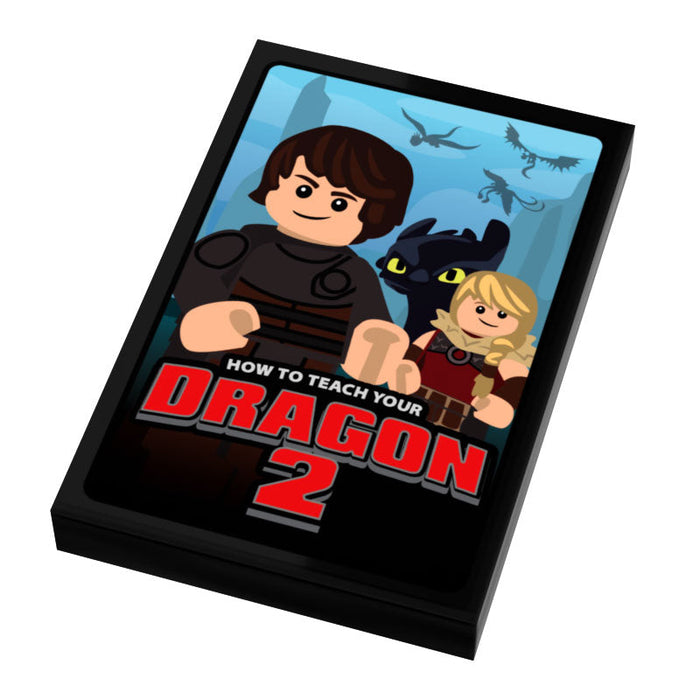How To Teach A Dragon II Movie Cover (2x3 Tile) - B3 Customs by B3 Customs