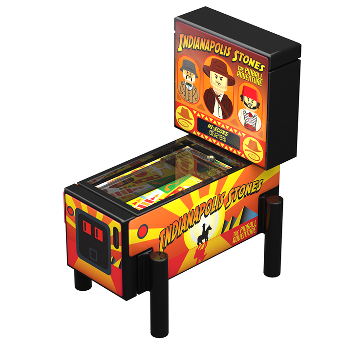 Indiana Stones - B3 Customs Pinball Arcade Machine Building Set made using LEGO parts by B3 Customs