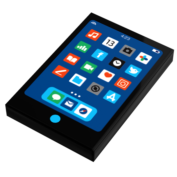 Tablet - B3 Customs® Printed 2x3 Tile made using LEGO parts by B3 Customs