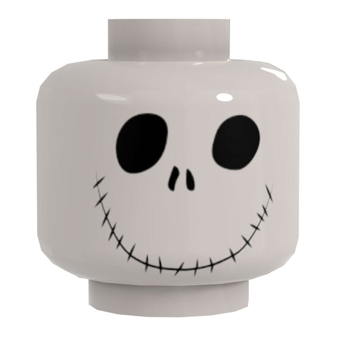 Bone Daddy Happy Smiling Minifig Head #2 - B3 Customs by B3 Customs