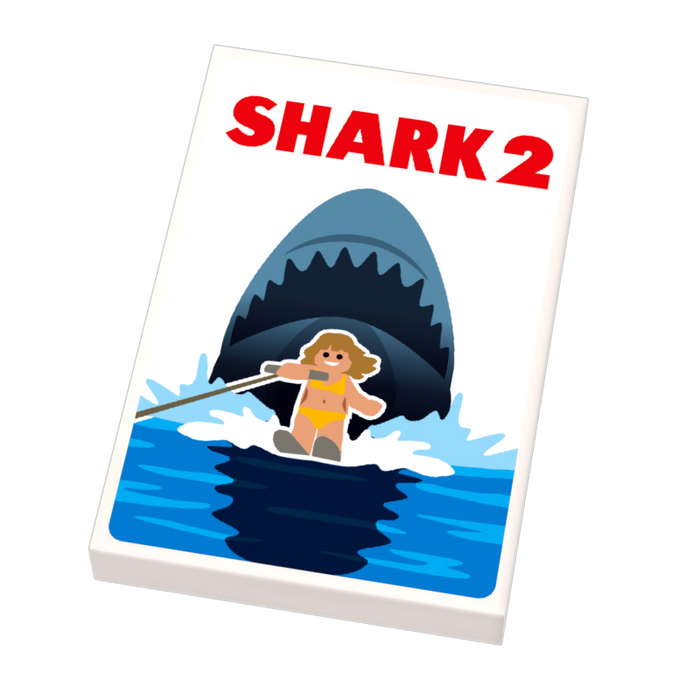 Shark 2 Movie Cover (2x3 Tile) - B3 Customs by B3 Customs