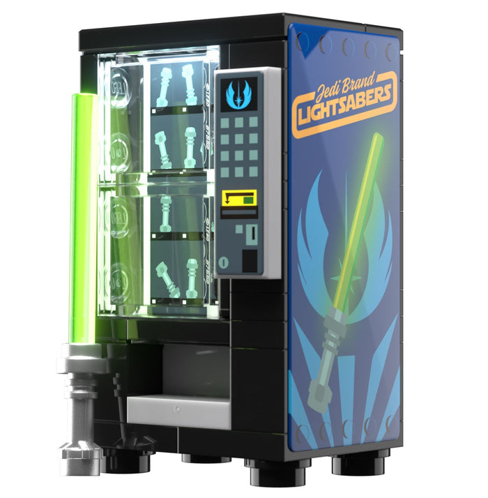 Jedi Sabers Vending Machine Building Set made using LEGO parts - B3 Customs by B3 Customs