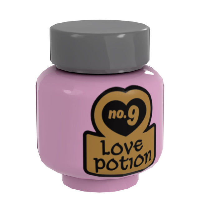 Love Potion #9 Bottle for Minifigs made using LEGO parts - B3 Customs by B3 Customs