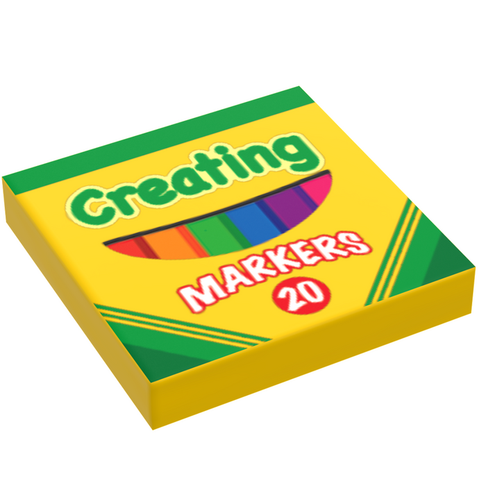 Creating Markers (2x2 Tile) made using LEGO parts - B3 Customs by B3 Customs