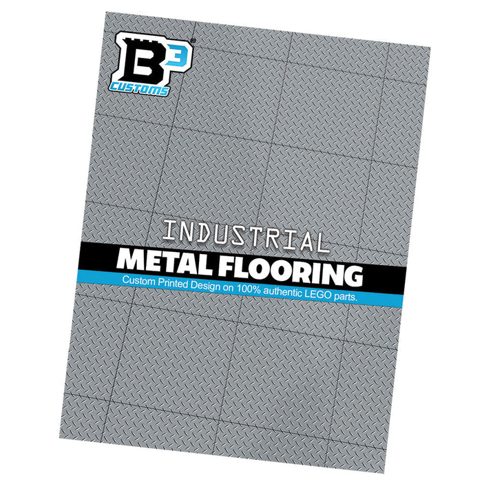 Industrial (Metal) Flooring 6x6 Tilesmade with LEGO parts - Pack of 10 by B3 Customs