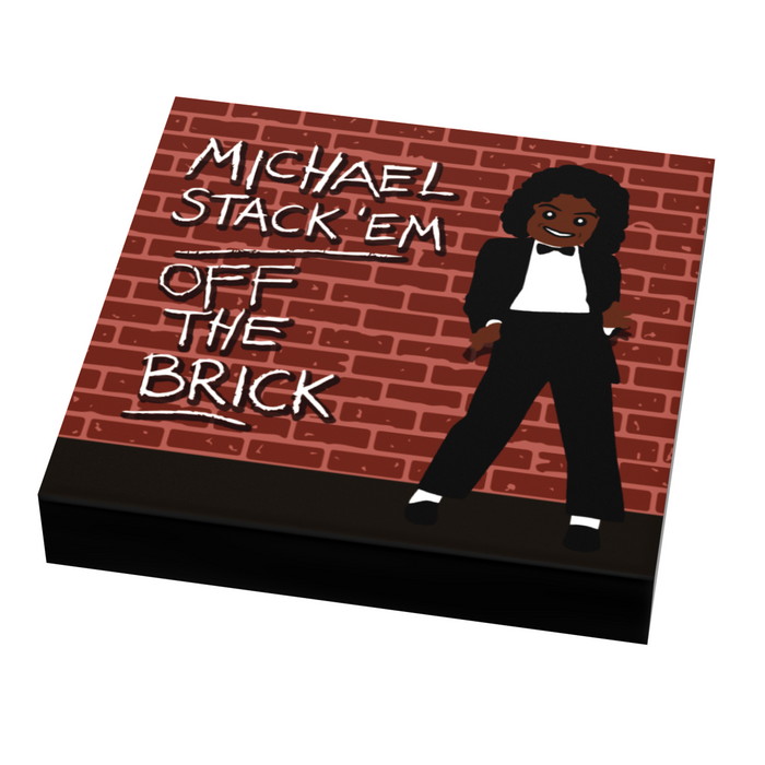 Michael Stack'em, Off the Brick Music Album Cover (2x2 Tile) by B3 Customs
