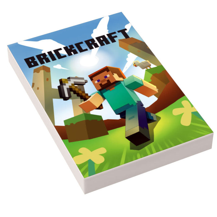 Brickcraft Video Game Cover (2x3 Tile) - B3 Customs by B3 Customs