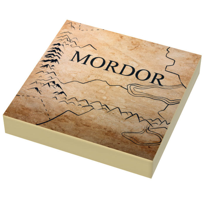 Map of Mordor, LOTR (2x2 Tile) made using LEGO parts by B3 Customs