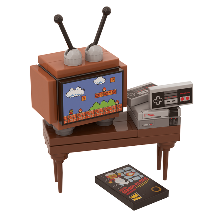 '85 8-BIT Console Minifig Scale Gaming Set by B3 Customs