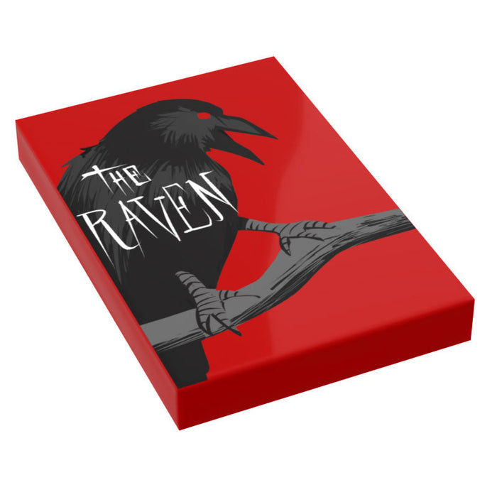 Raven Classic Book (2x3 Tile) made using LEGO part - B3 Customs by B3 Customs