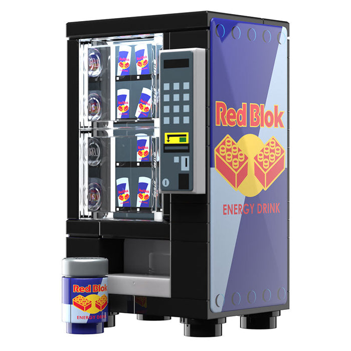 Red Blok Energy Drink Vending Machine made using LEGO parts - B3 Customs by B3 Customs