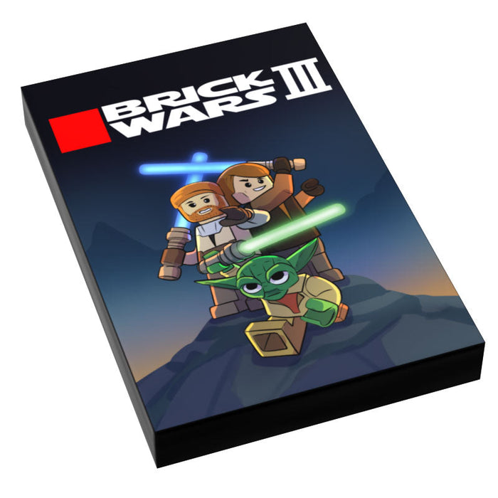 LEGO SW III: Clone Wars Video Game Cover (2x3 Tile) made using LEGO part - B3 Customs by B3 Customs