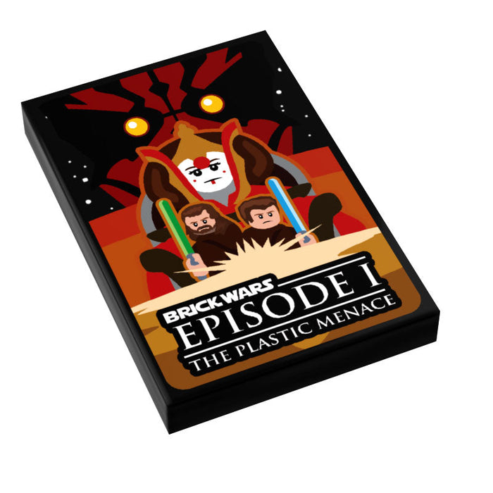 Brick Wars: The Plastic Menace (EP. 1) Movie Tile Cover (2x3 Tile) by B3 Customs