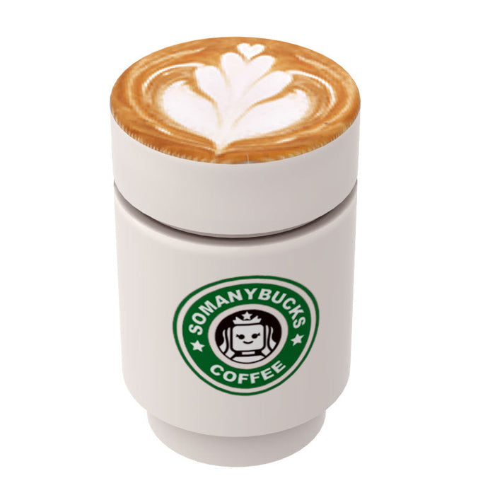 Somanybucks Coffee Cup with Leaf Foam on Top - B3 Customs by B3 Customs