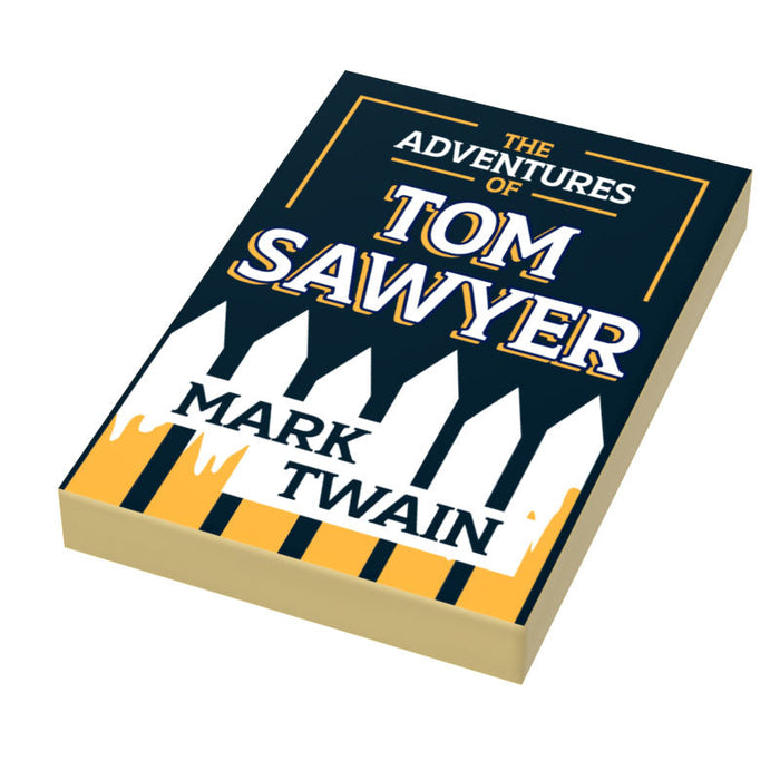 Tom Sawyer Book Tile (2x3) made using LEGO part. by B3 Customs