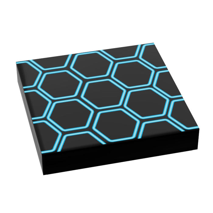 BLOK Lightcyle Honeycomb Grid Flooring / Wallpaper 2x2 Tile - B3 Customs by B3 Customs
