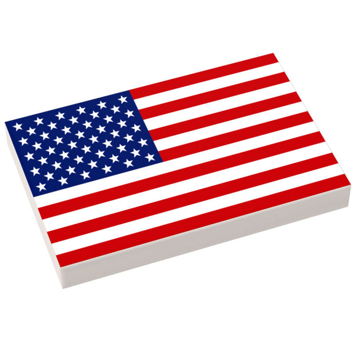 United States of America Flag (USA) (2x3 Tile) by B3 Customs