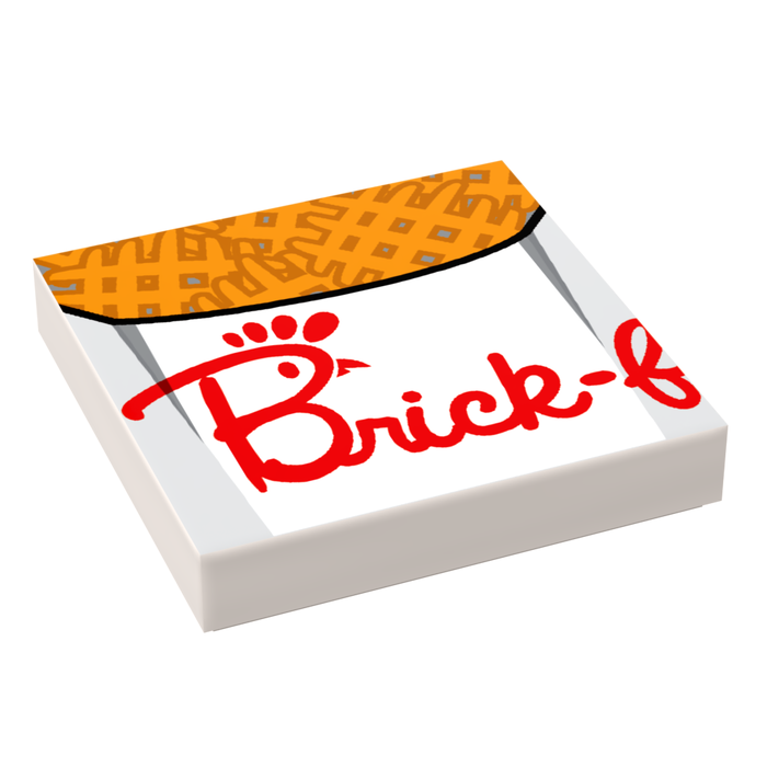 Brick-Fil-A Waffle Fries (2x2 Tile) by B3 Customs