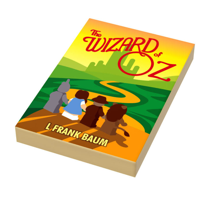 Wizard of Oz Book Tile (2x3) made using LEGO part by B3 Customs