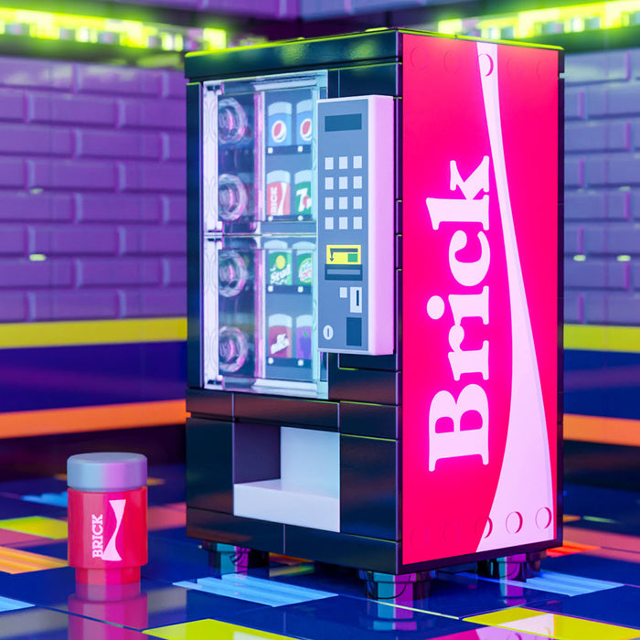 Brick - B3 Customs Soda Vending Machine made using LEGO parts by B3 Customs