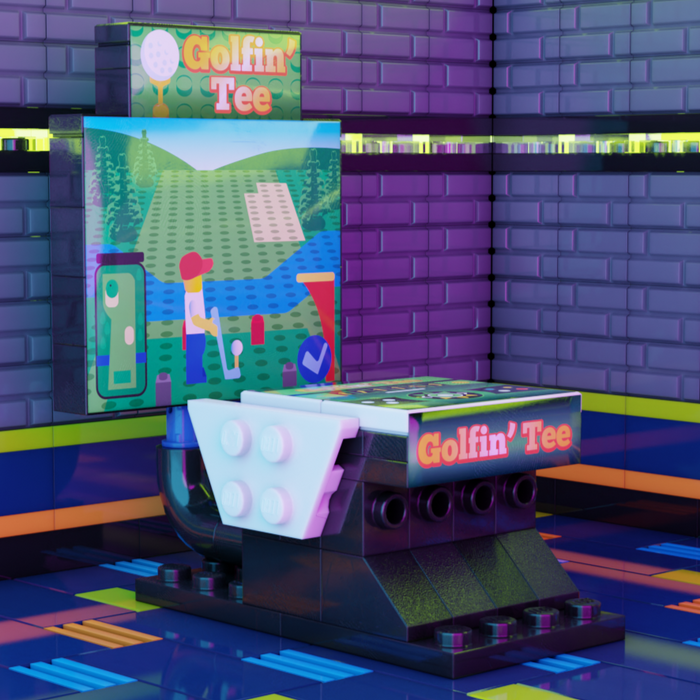 Golfin' Tee Arcade B3 Customs Building Set made using LEGO parts by B3 Customs