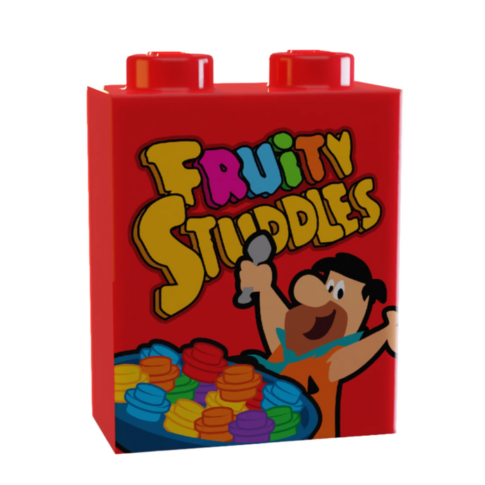 Fruity Studdles Cereal 1x2x2 Brick on LEGO part by B3 Customs