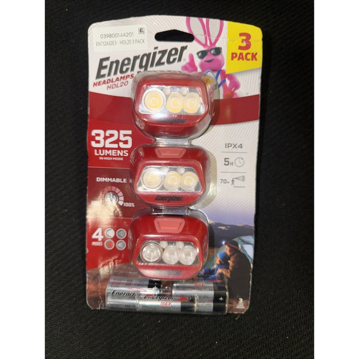 Energizer Headlamps HDL20, 325 Lumens, 3 Pack by Price Is Right Miami