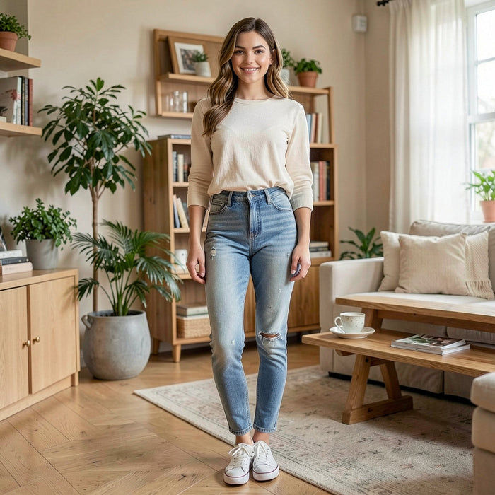 Vanilla Star Juniors Super High-Rise Ripped Skinny Jeans, Size 26wx27L by Vanessa Jane