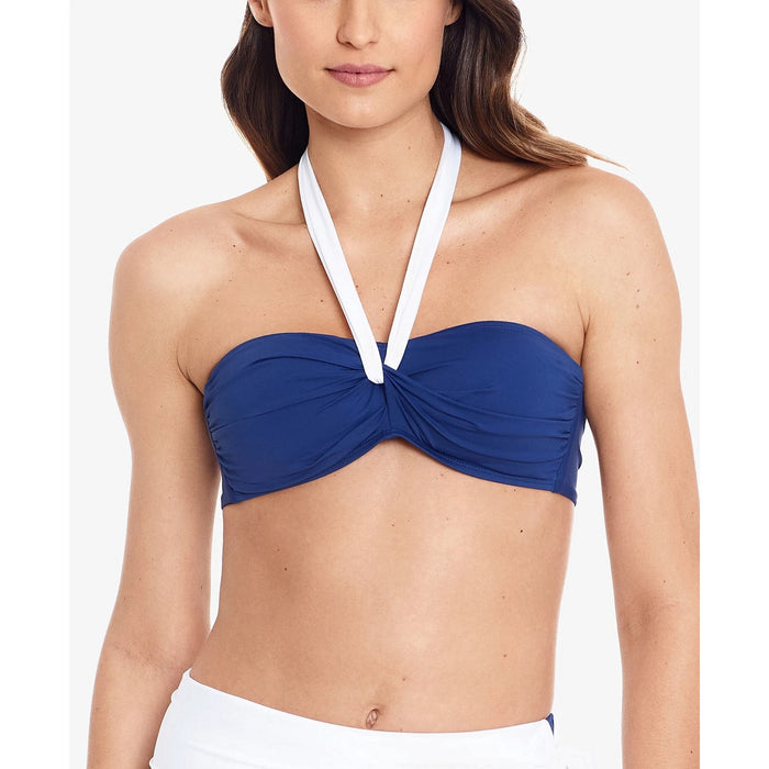 Lauren Ralph Lauren Sapphire Bel Aire Halter Bikini Swim Top by Vanessa Jane