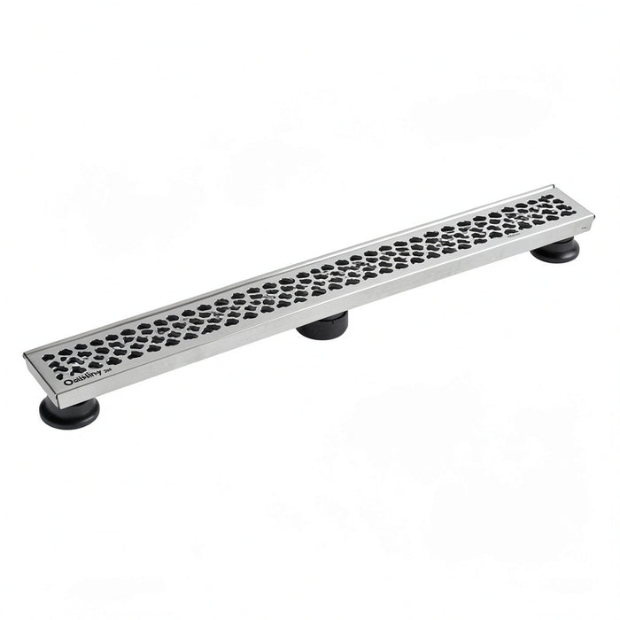 Oatey Designline 28 in. Linear Shower Drain Wave Grate in Stainless Steel, Silve by Vanessa Jane