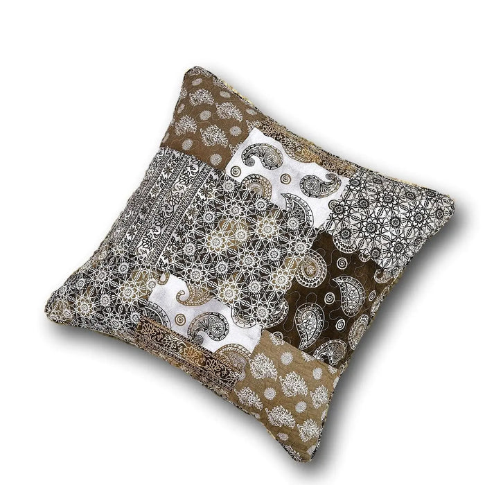 DaDa Bedding Bohemian Patchwork Moroccan Paisley Dreams Euro Pillow Sham Cover, 26" x 26" (JHW885) by DaDalogy Bedding Collection