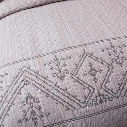 DaDa Bedding Whimsical Lavender Grey Cottage Soft Quilted Coverlet Bedspread Set (JHW866) by DaDalogy Bedding Collection
