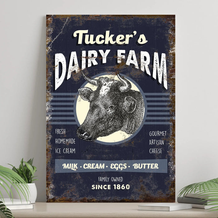 Dairy Farm Sign by Tailored Canvases