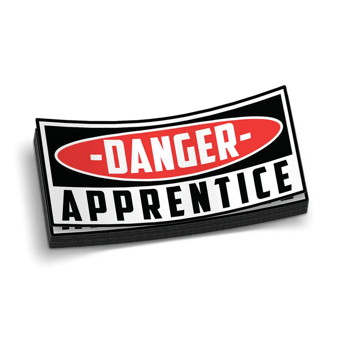 Danger Apprentice Decal by Armed American Supply