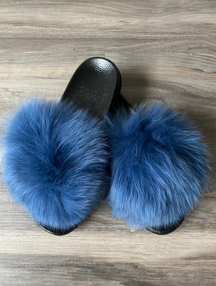 Slides -Denim Blue {Order Size Up} by The House of Stylez