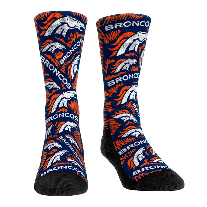 Denver Broncos - Logo Sketch by Rock 'Em Socks