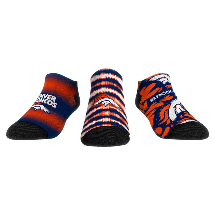 Denver Broncos - Low Cut - Make Some Noise (3-Pack) by Rock 'Em Socks