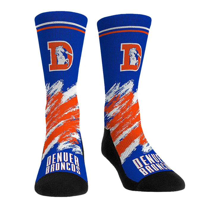 Denver Broncos - Throwback Paint by Rock 'Em Socks