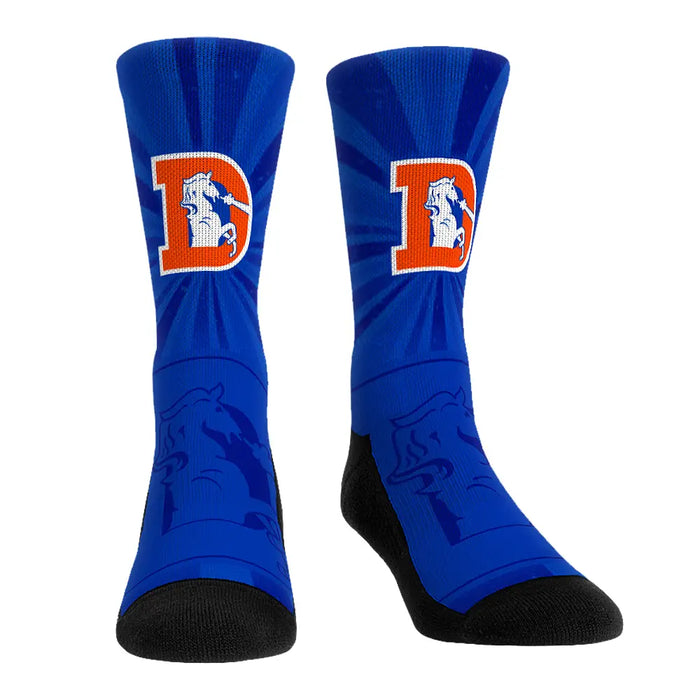 Denver Broncos - Throwback Swirl by Rock 'Em Socks