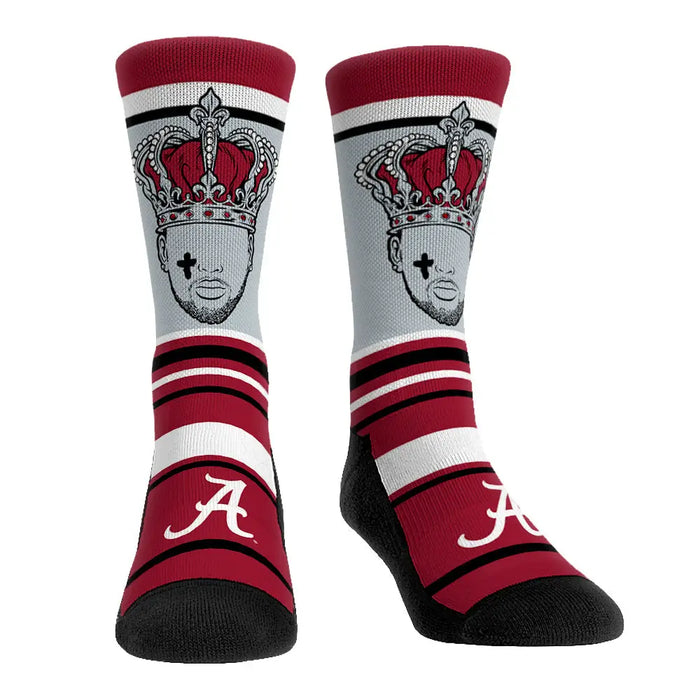 Derrick Henry - Alabama Crimson Tide - Superstar Stripes by Rock 'Em Socks