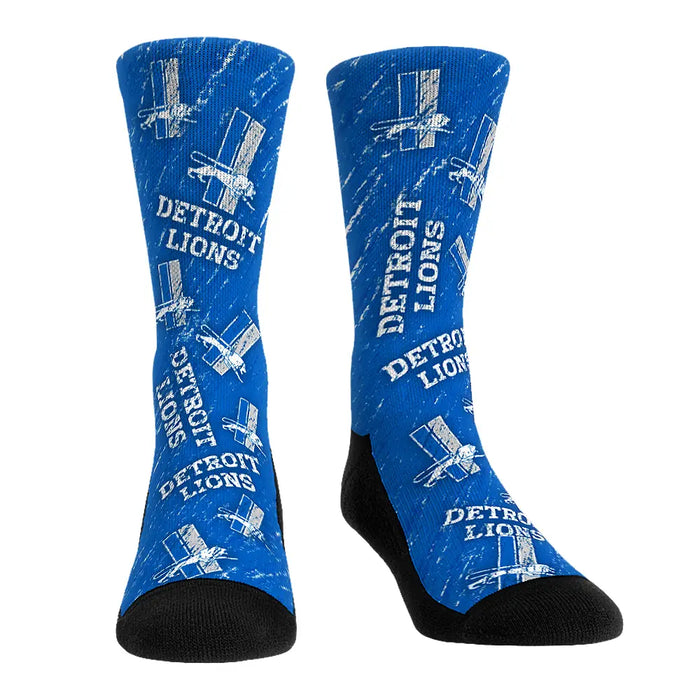 Detroit Lions - Throwback All-Over by Rock 'Em Socks