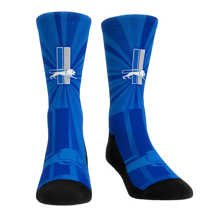 Detroit Lions - Throwback Swirl by Rock 'Em Socks